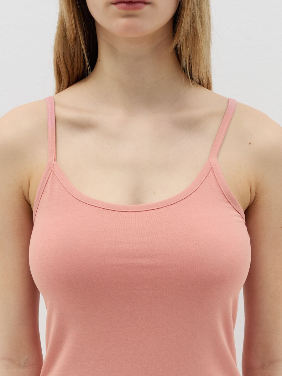 Two-pack vests in stretch cotton_1