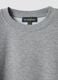 Grey crew-neck sweatshirt in cotton-viscose blend fleece, regular fit_1