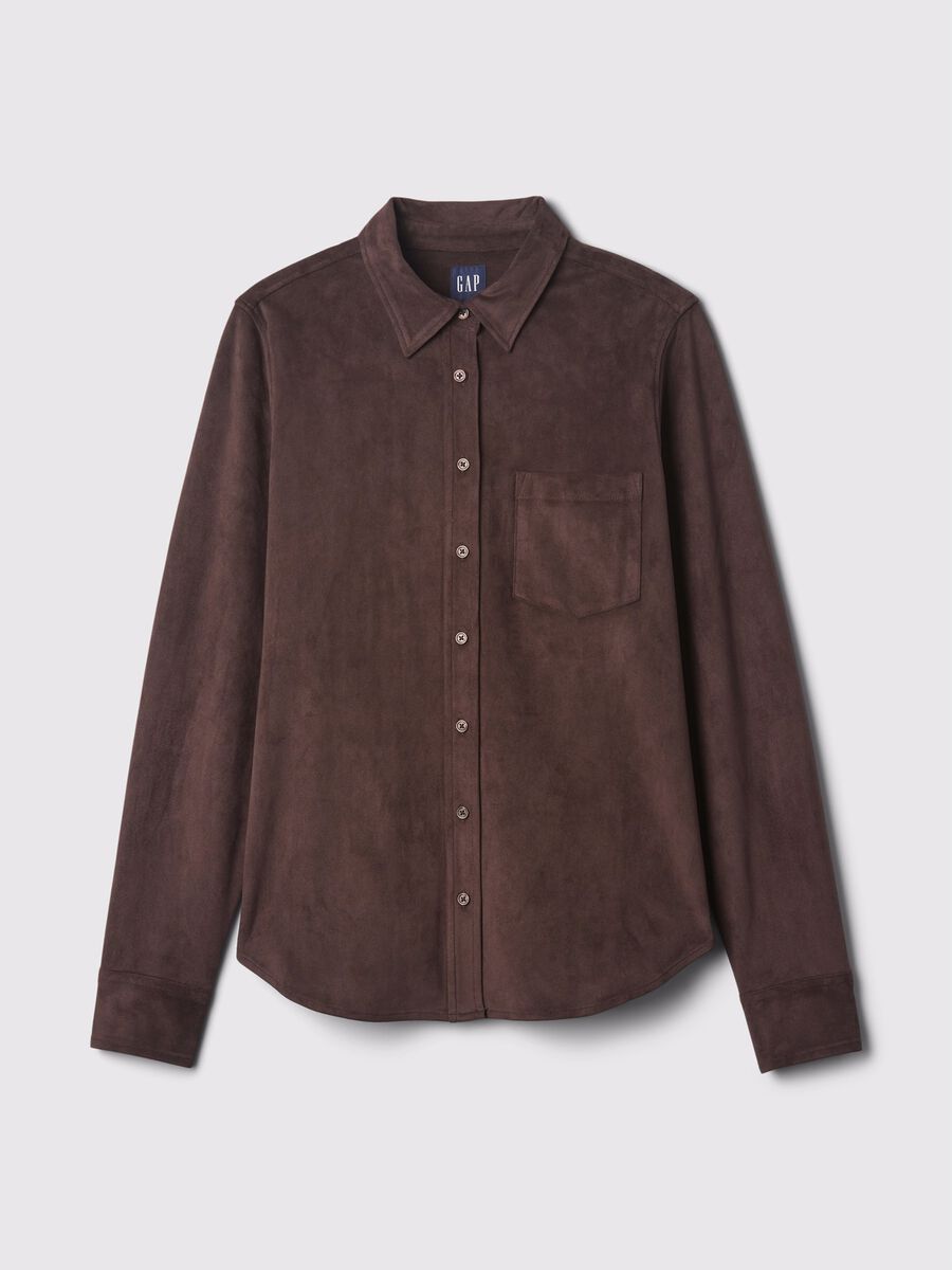 Suede shirt with pocket_4
