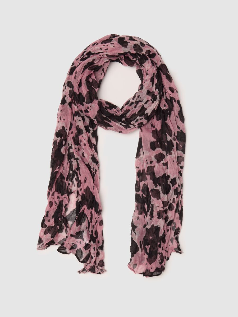 Crinkle-effect speckled pashmina_0