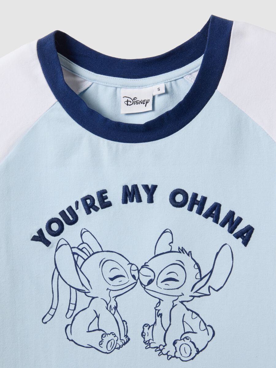 Multicoloured regular fit cotton blend t-shirt with Lilo & Stitch print_5
