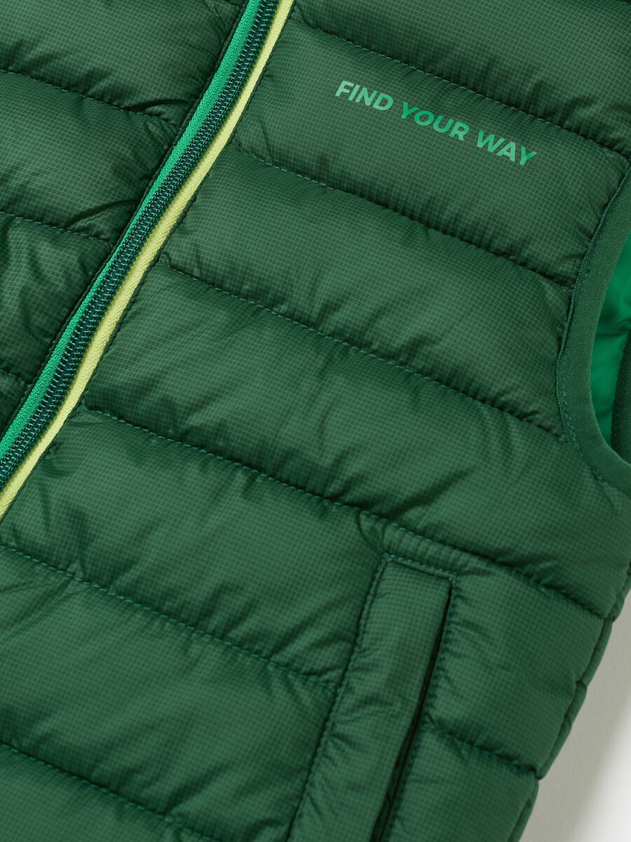 Gilet ultralight reversibile con trama ripstop_2