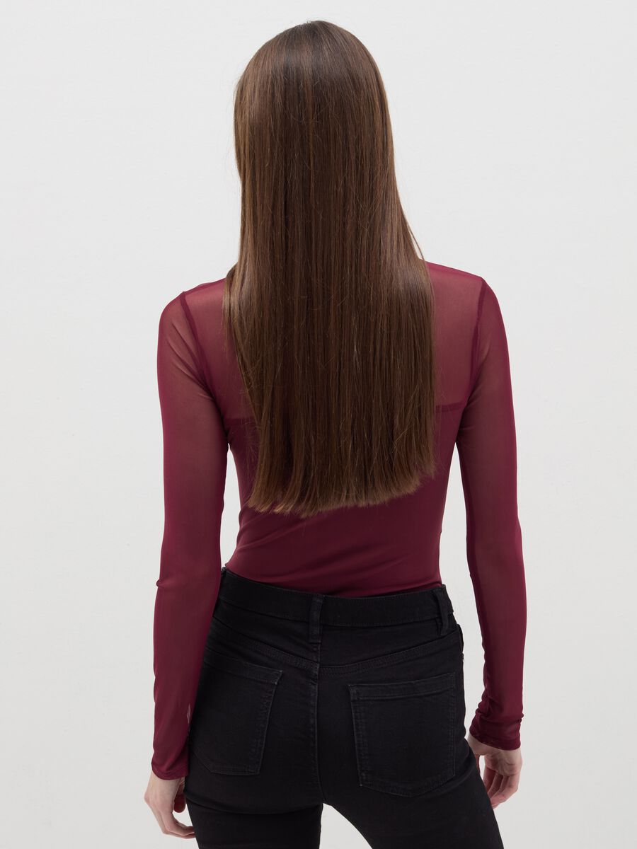 Long-sleeved mesh bodysuit with print_2