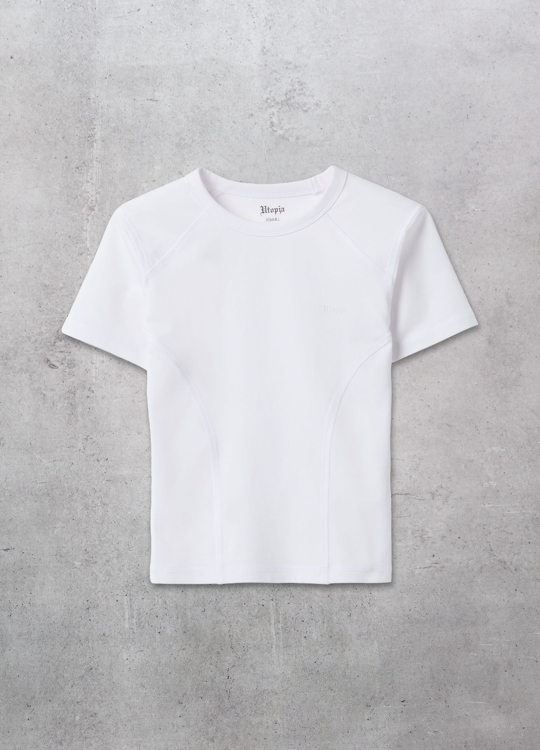 Fitted White Logo T-shirt