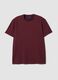 T-shirt rossa in misto cotone piquet elasticizzato regular fit Easy Dry_0