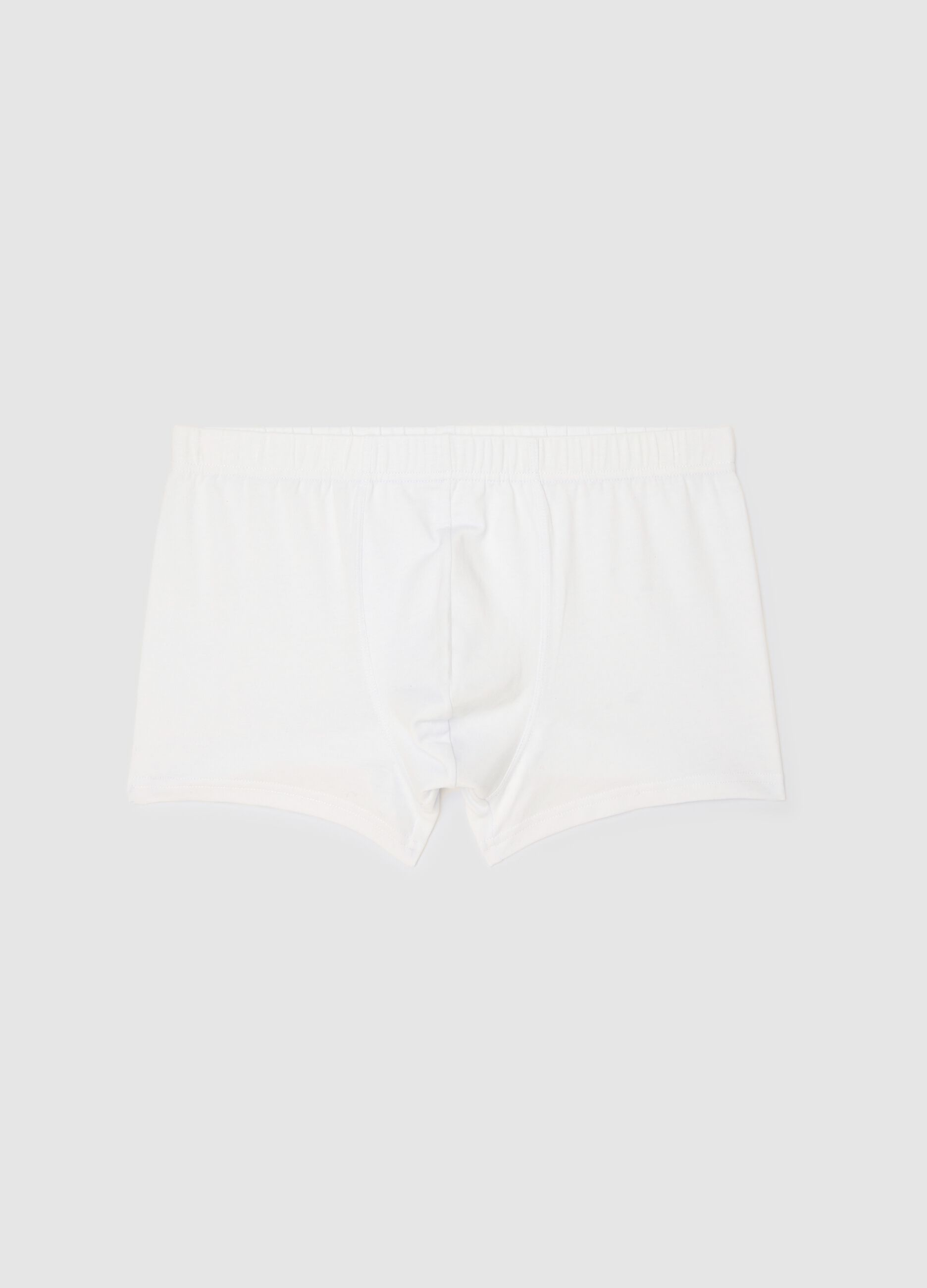 White Cotton Regular Fit Boxers