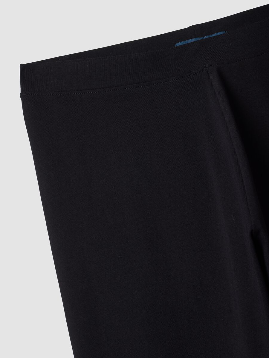 Leggings neri in cotone elasticizzato skinny fit_1