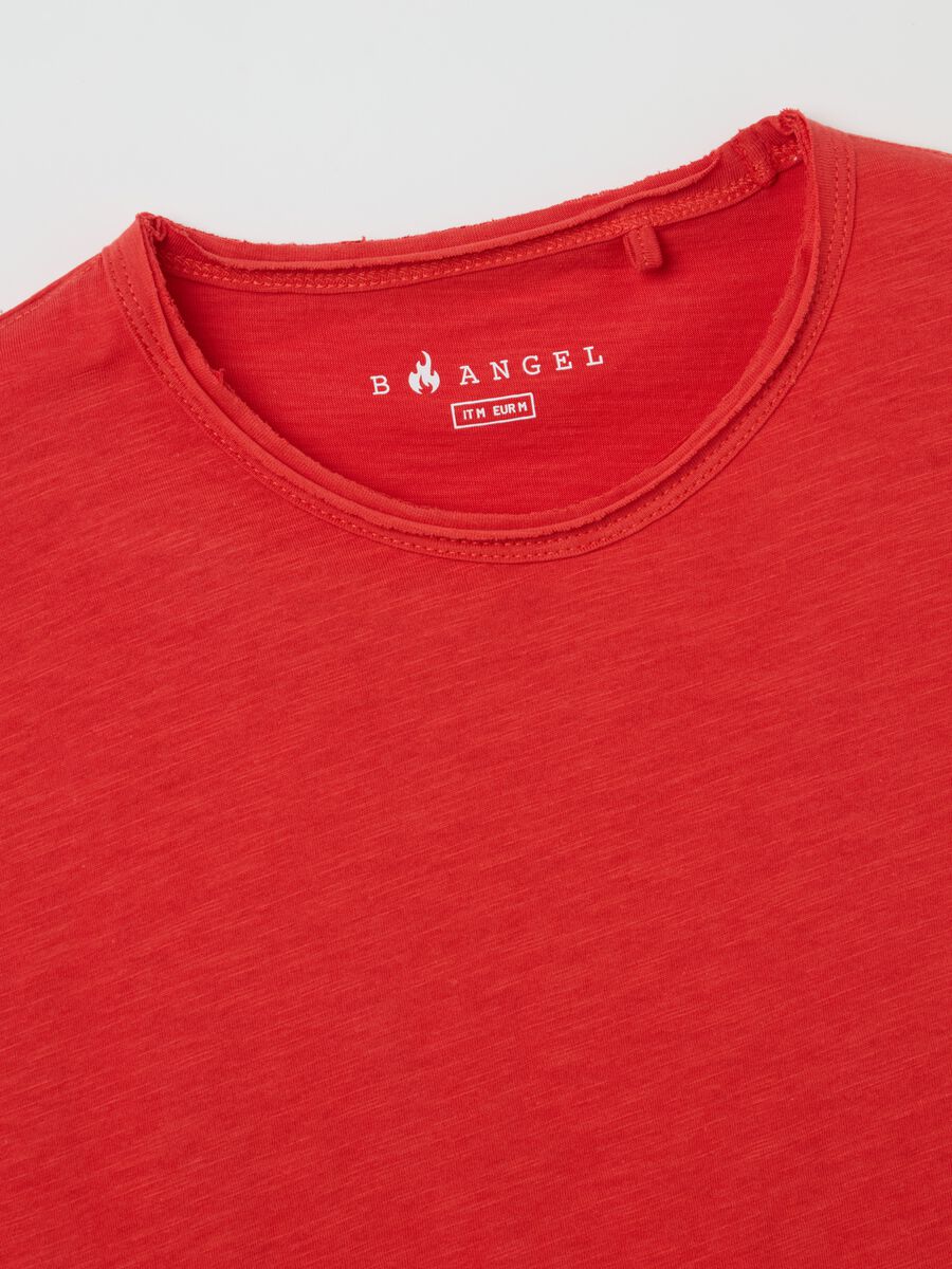 Cotton T-shirt with round neck_5