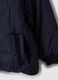 Giubbotto blu navy imbottito con cappuccio e zip per bambino_3