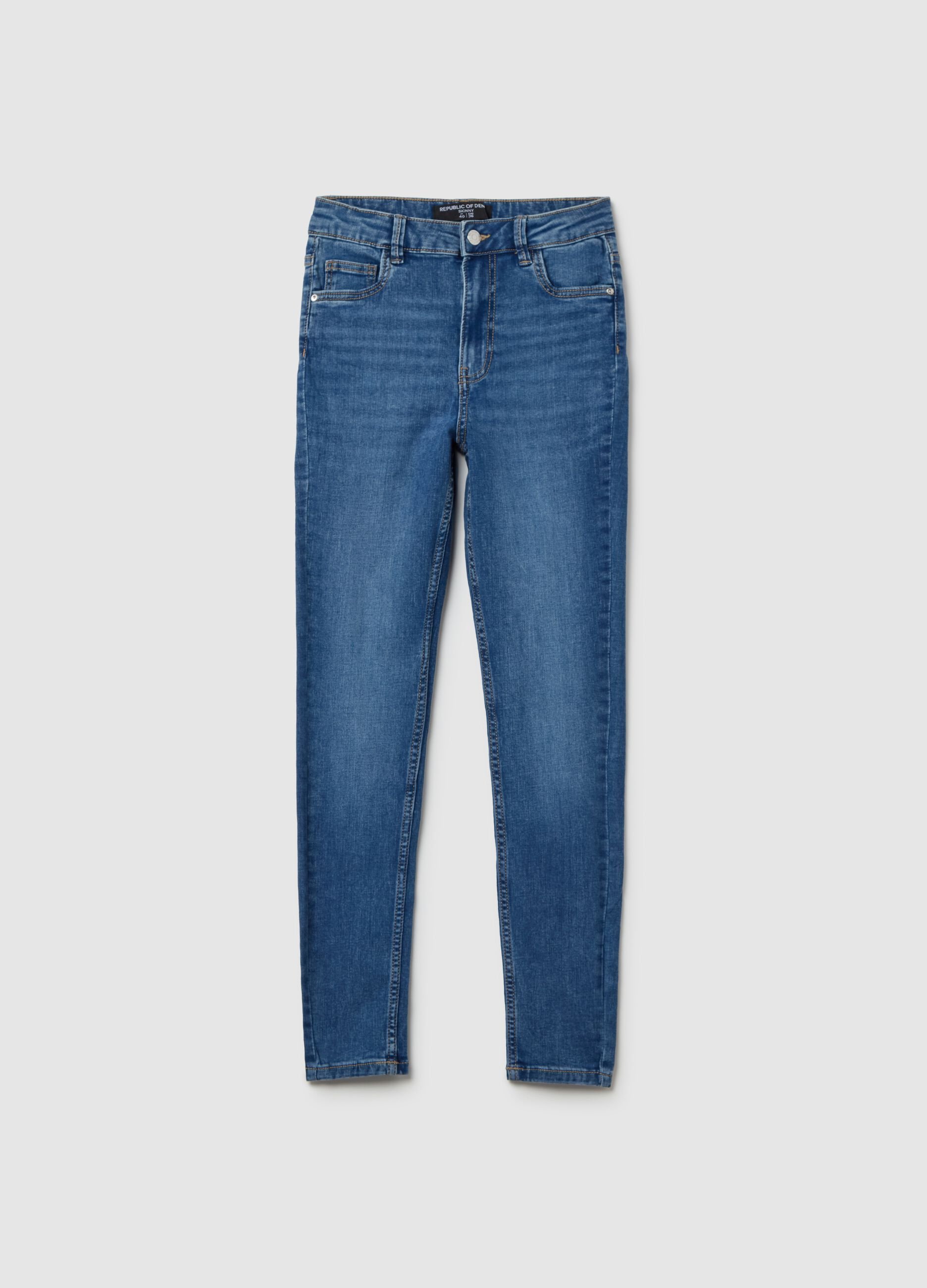 Jeans skinny fit a vita alta