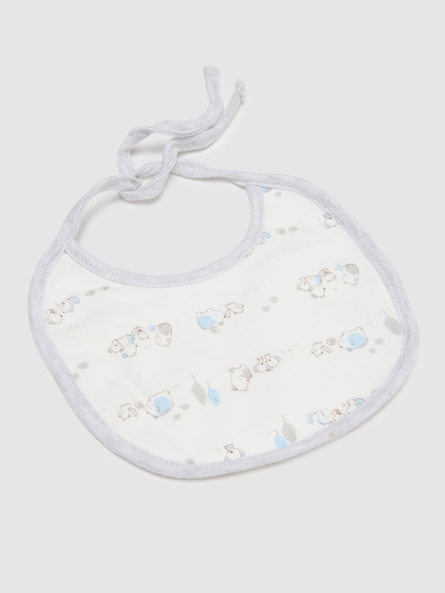 Two-pack multicolour pure cotton baby bibs_1