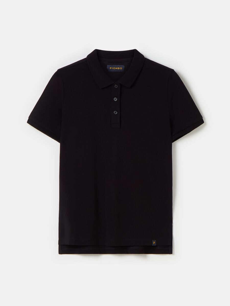 Cotton pique polo shirt_3