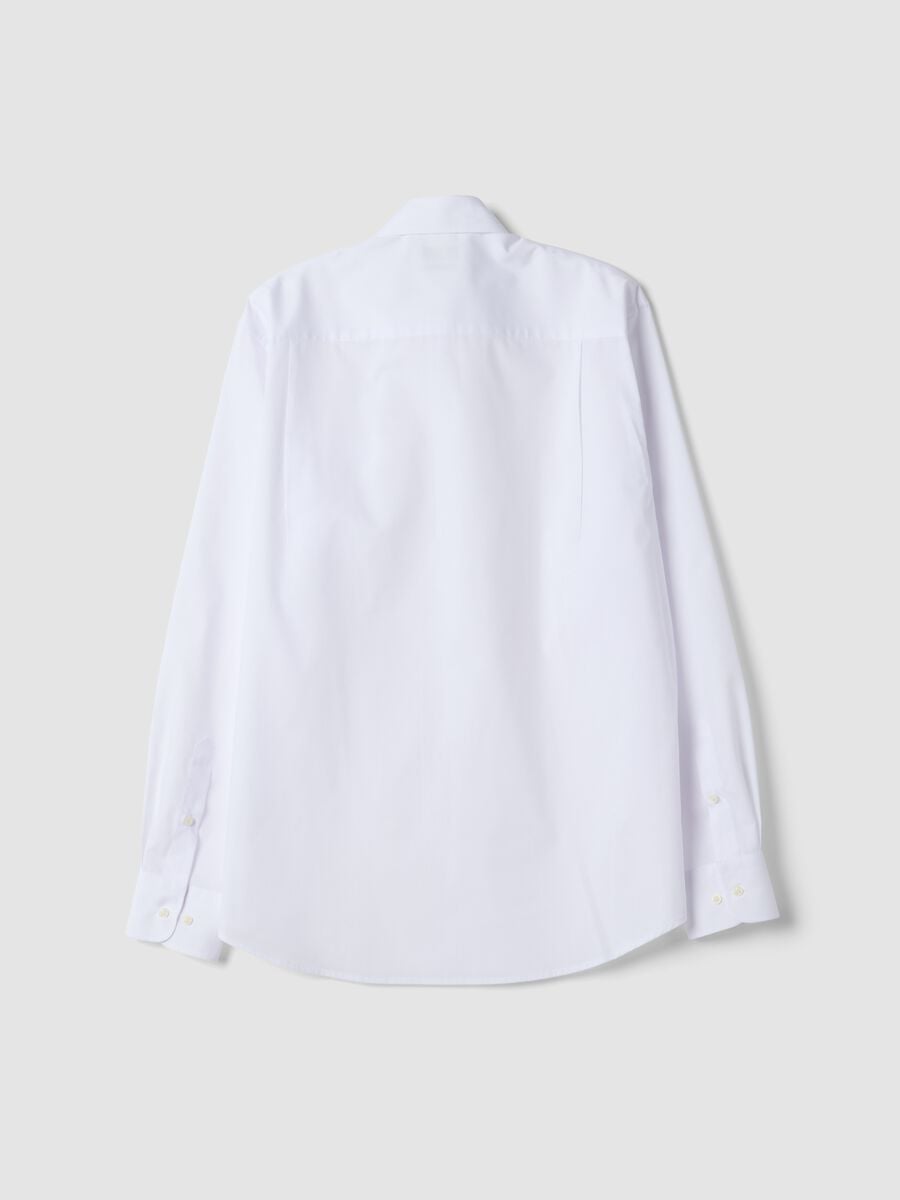 White regular-fit shirt with button-down collar, Easy Iron_6