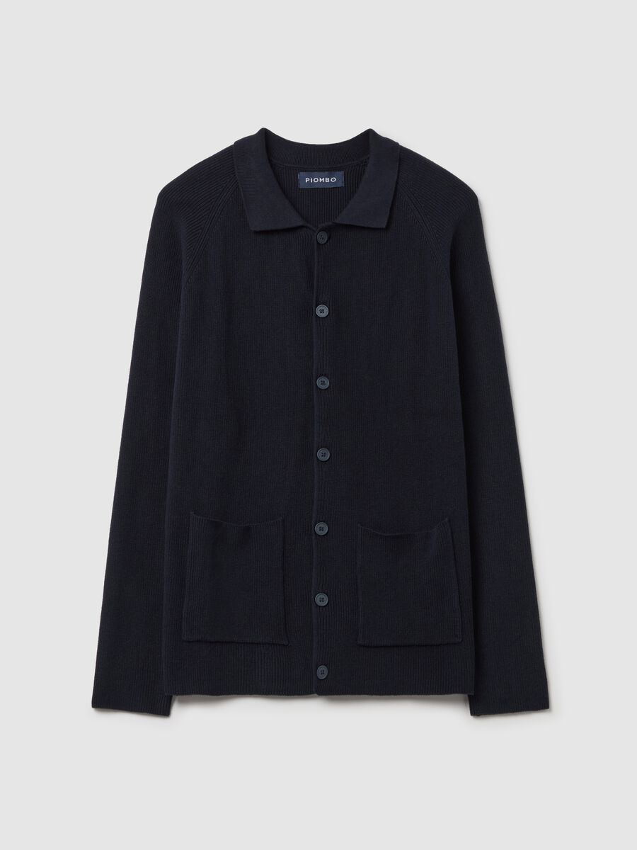 Cotton cardigan with collar_4
