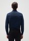 Men's Pure Cotton Blue Slim Fit Shirt_1