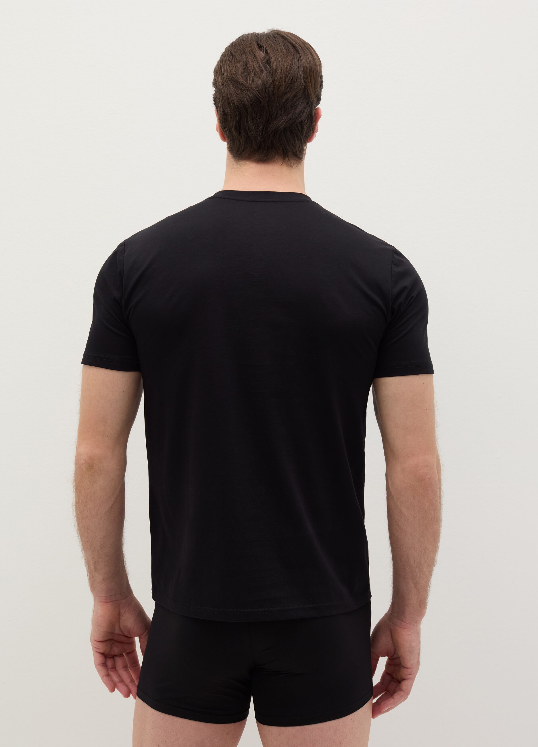T-shirt intima in cotone mercerizzato 