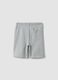 Boys' grey 100% cotton relaxed-fit shorts_1