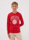 Red organic cotton graphic-print T-shirt for boys_1
