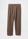 Brown Linen and Cotton Trousers_5