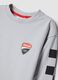 Grey stretch cotton Ducati logo T-shirt for kids_2