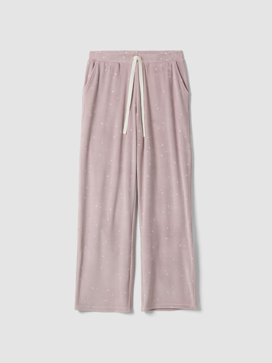 Purple star-print stretch pyjama trousers_4