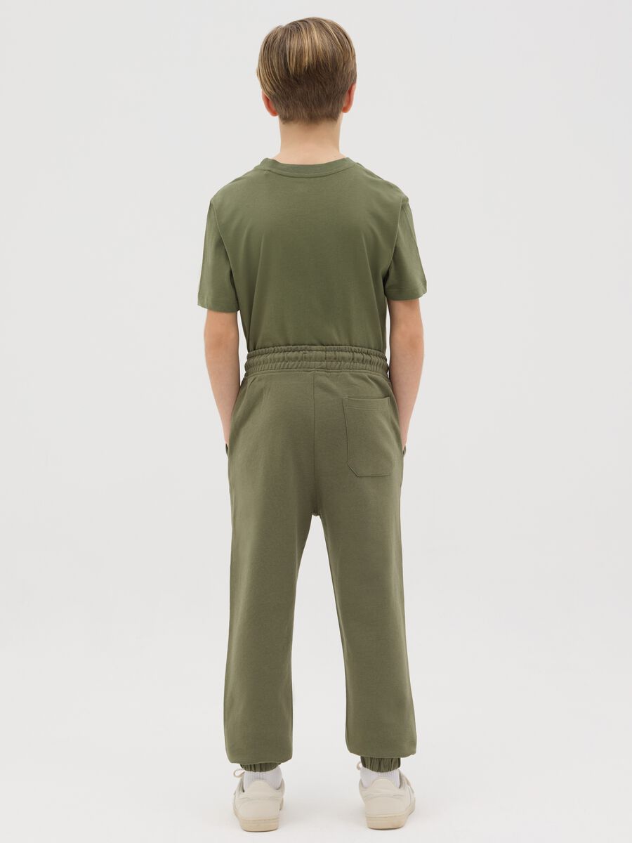 Loose-fit joggers with drawstring and print_3