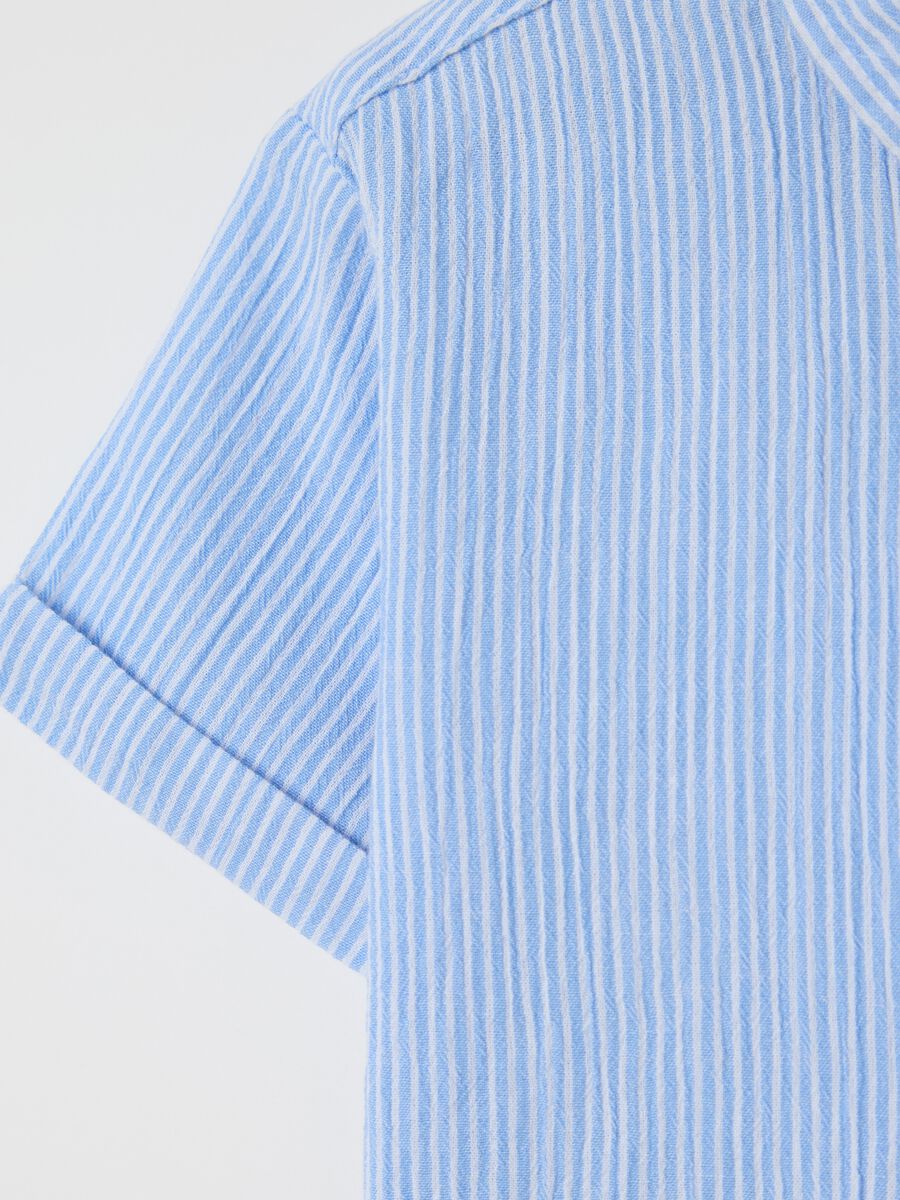 Light blue striped shirt in cotton_2