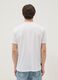 White pure cotton T-shirt with applied print, regular fit_3