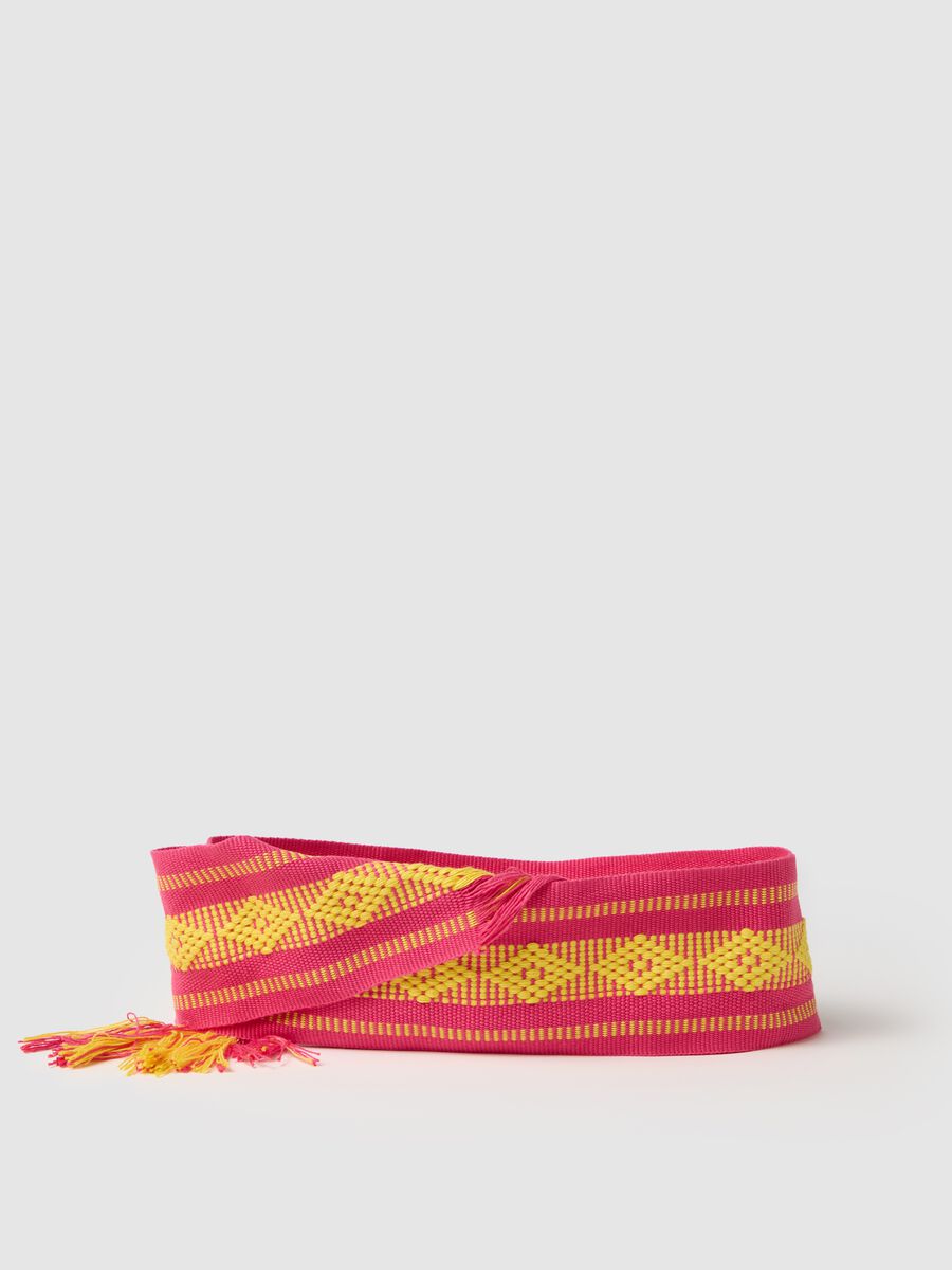 Women's Multicolour Belt Band in Stretch Fabric_0