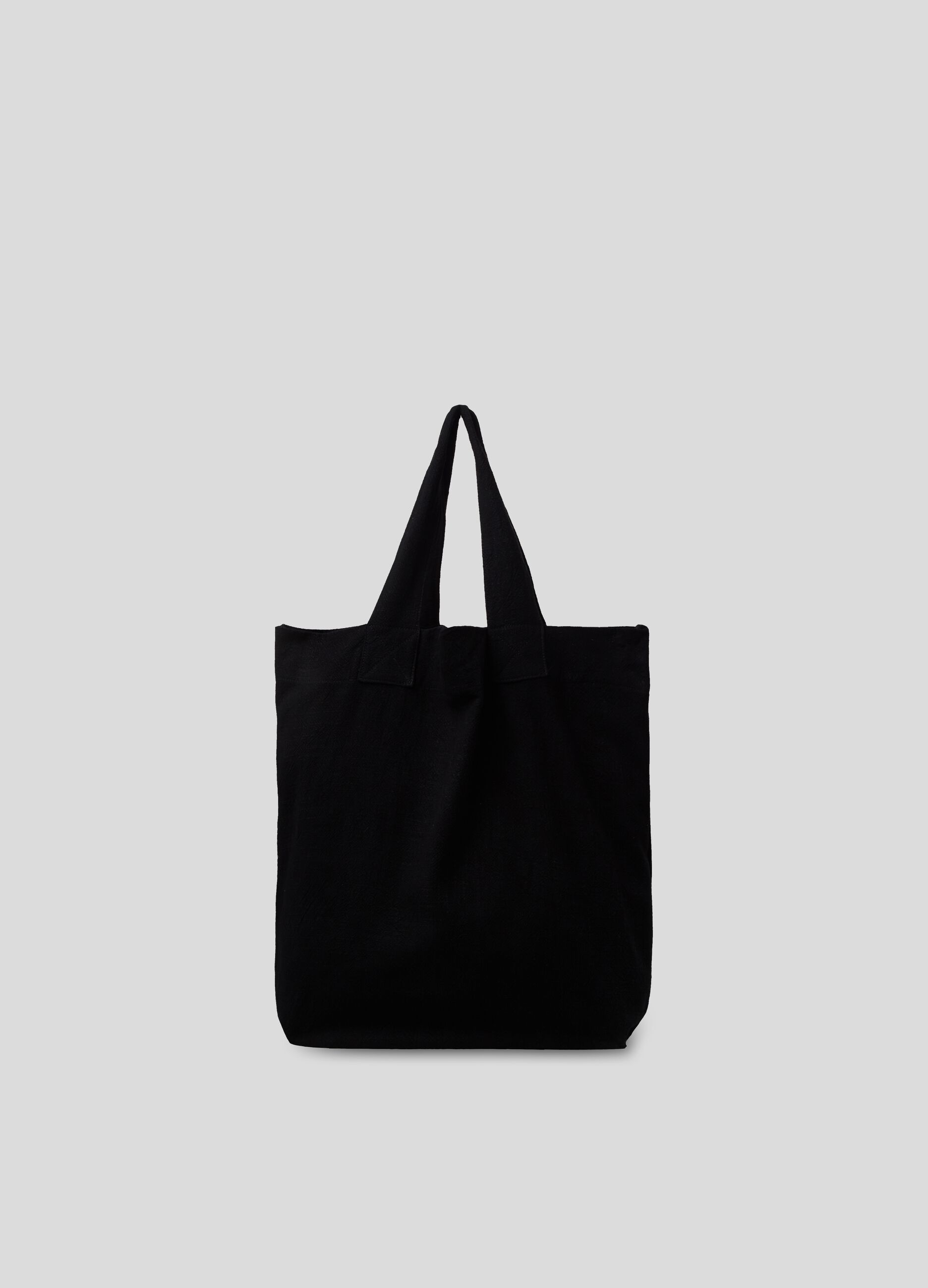 LESS IS BETTER shopping bag in linen and cotton