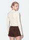 White viscose-blend fitted polo-collar top_3