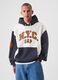 Colourblock sweatshirt with basketball motif and hood_1