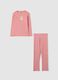 Pink cotton pyjama for girls_0