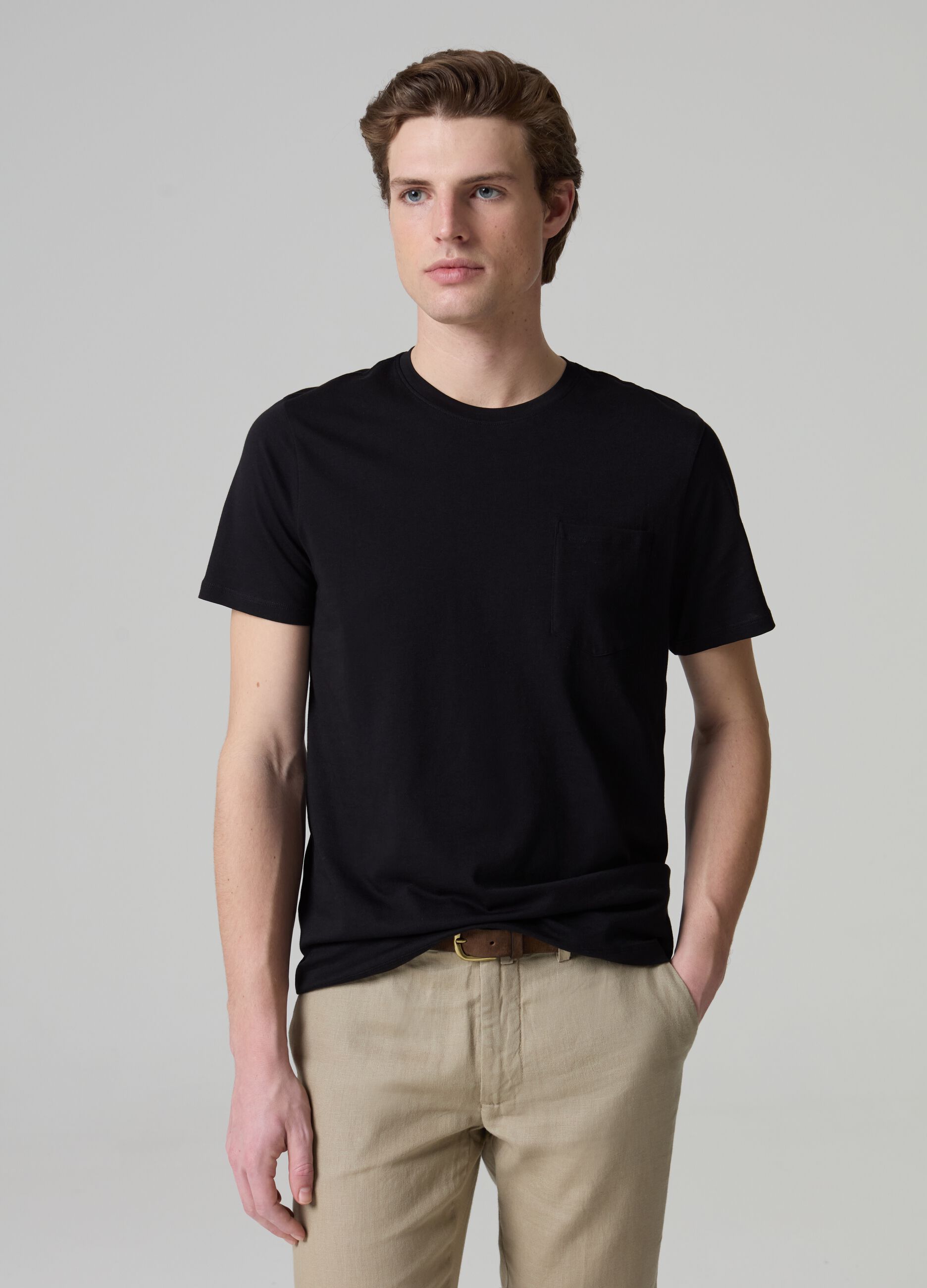 Ovs T-shirt in cotone Supima con tasca