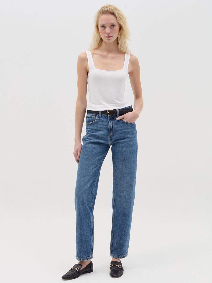 Jeans straight fit cinque tasche_0
