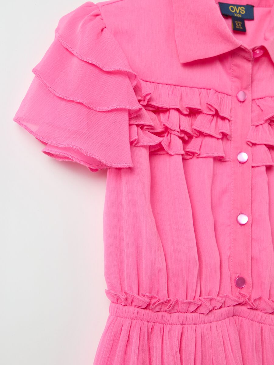 Flounced dress with frills_3