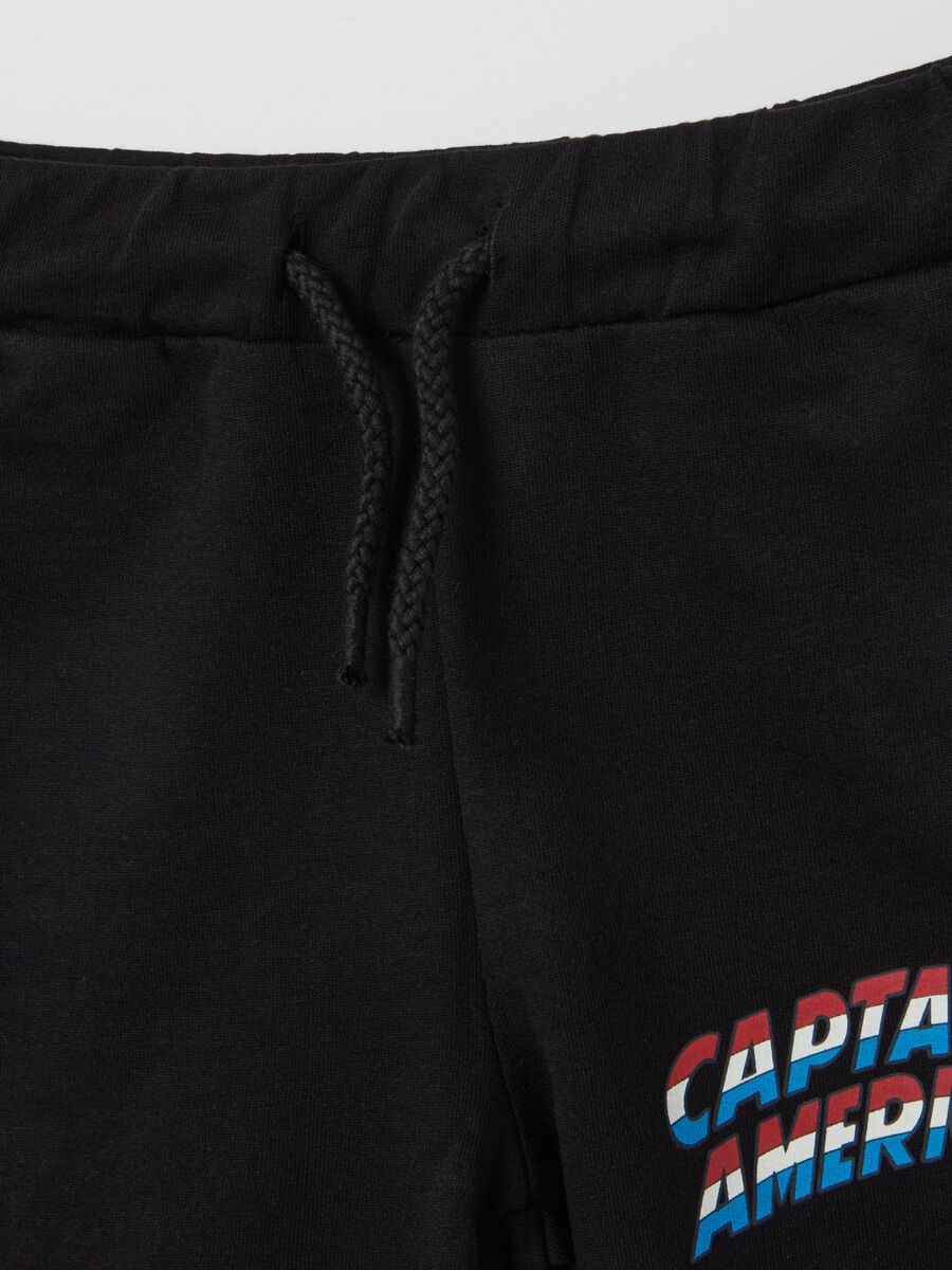 Cotton jogging set with Captain America print_2