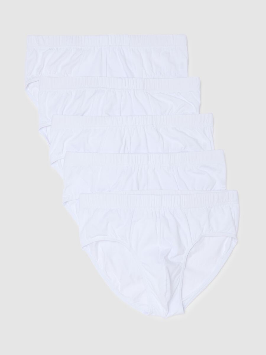 Multipack regular fit white cotton stretch briefs_4