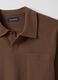 Brown pure cotton regular fit polo_5