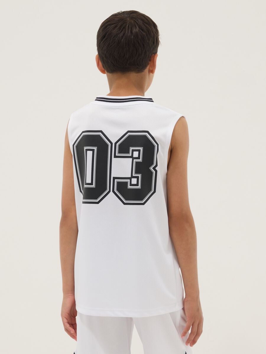 White sports vest with print_1