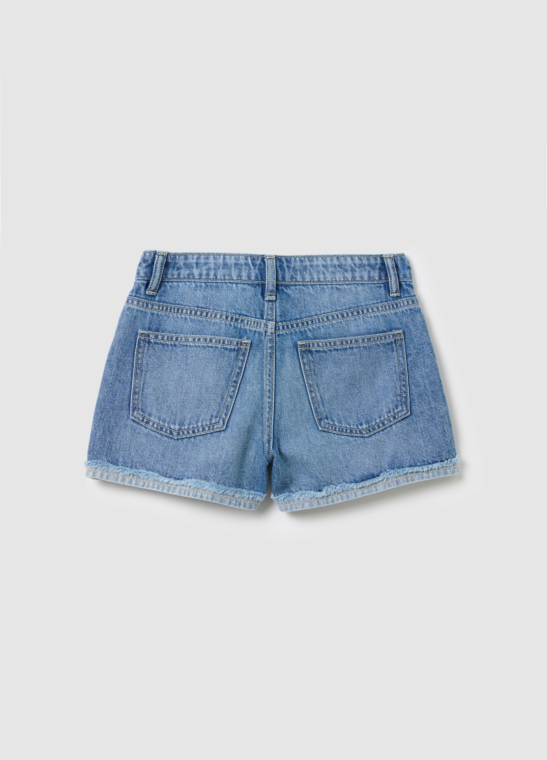 Light Blue Denim Shorts Ovs