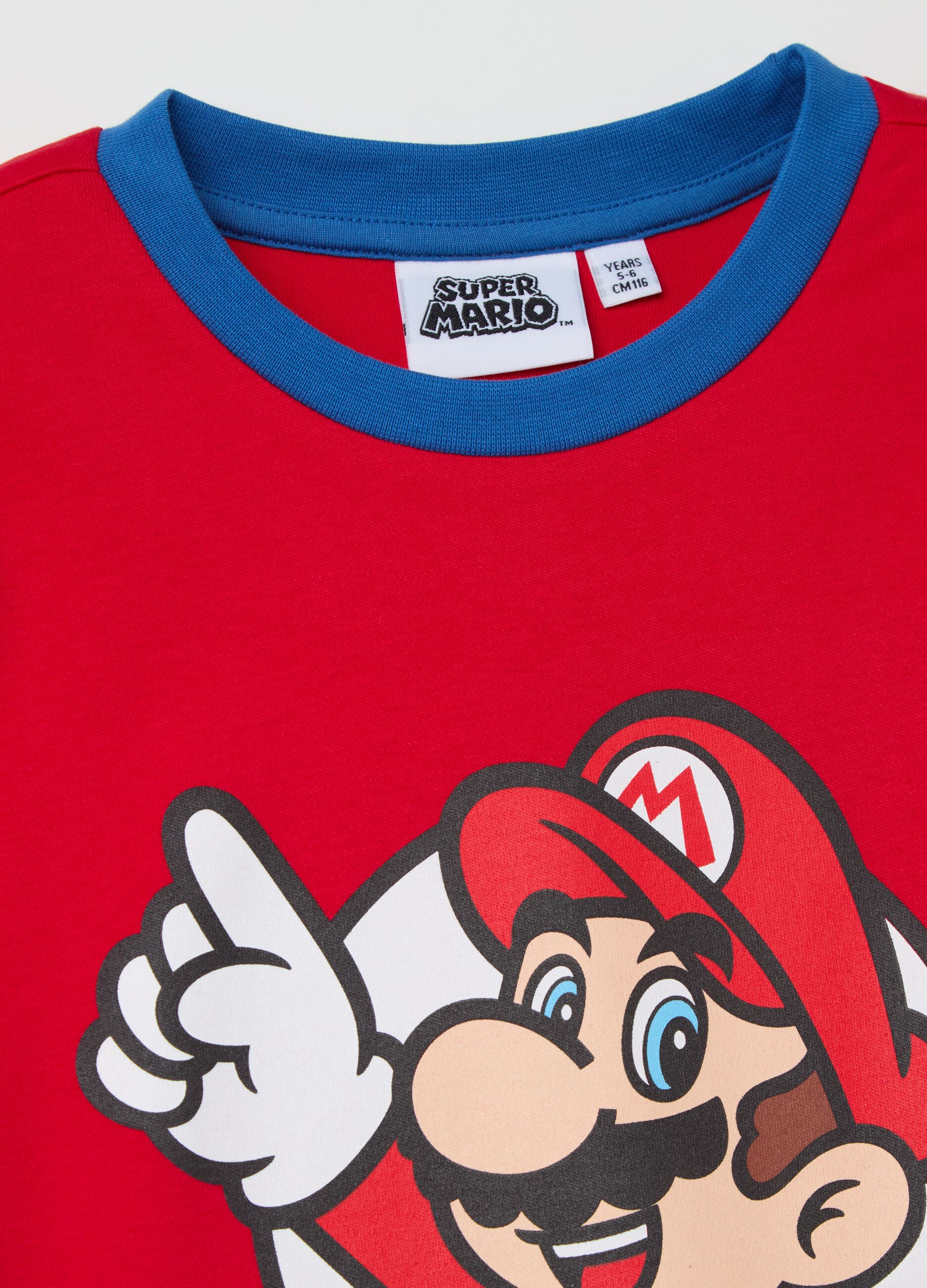 Pigiama in cotone con stampa Super Mario™