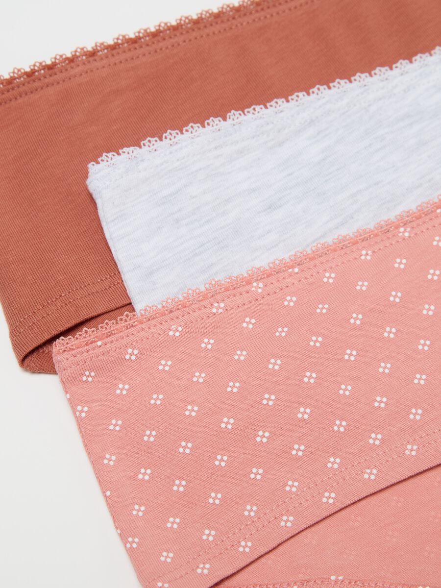 Three-pack French knickers with lace_5