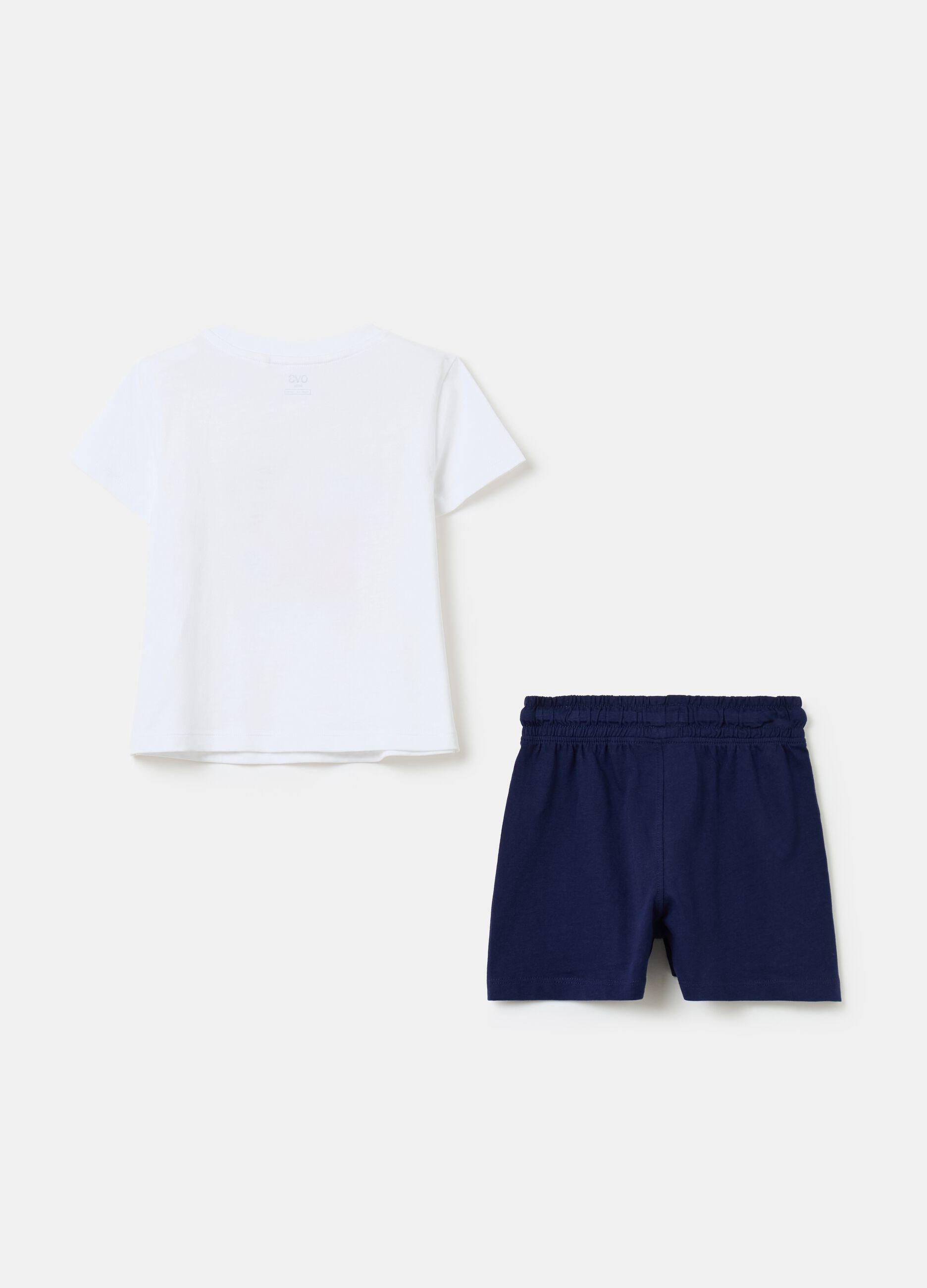 T-shirt and shorts set with print