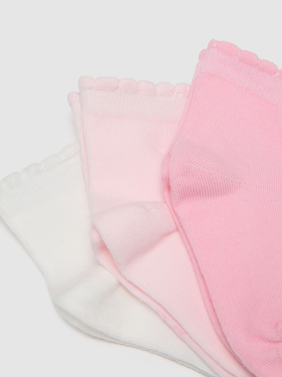 Girls' multicoloured stretch cotton socks multipack_1