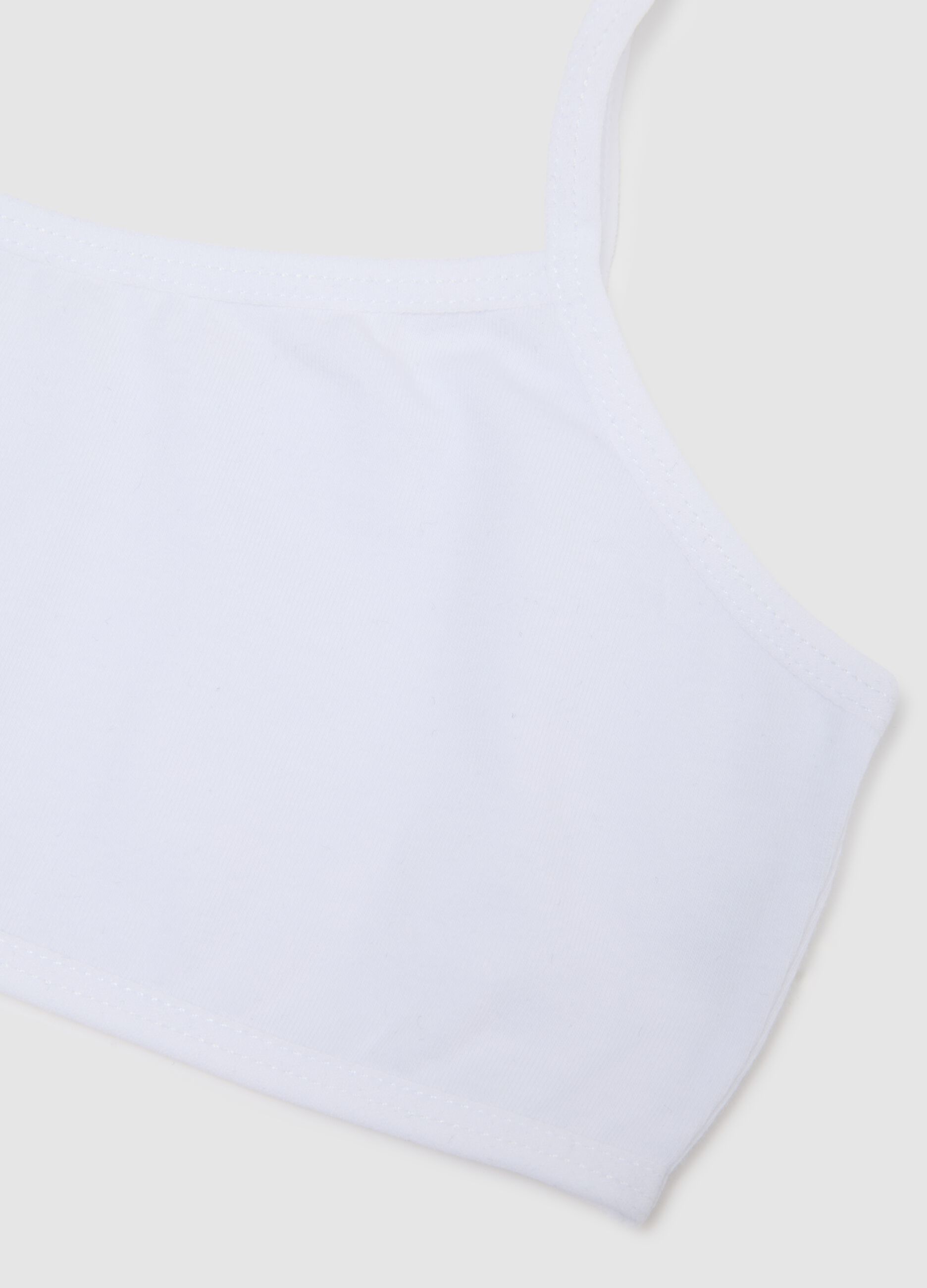 Girls' Cotton Multicolour Stretch Bra Tripack Set