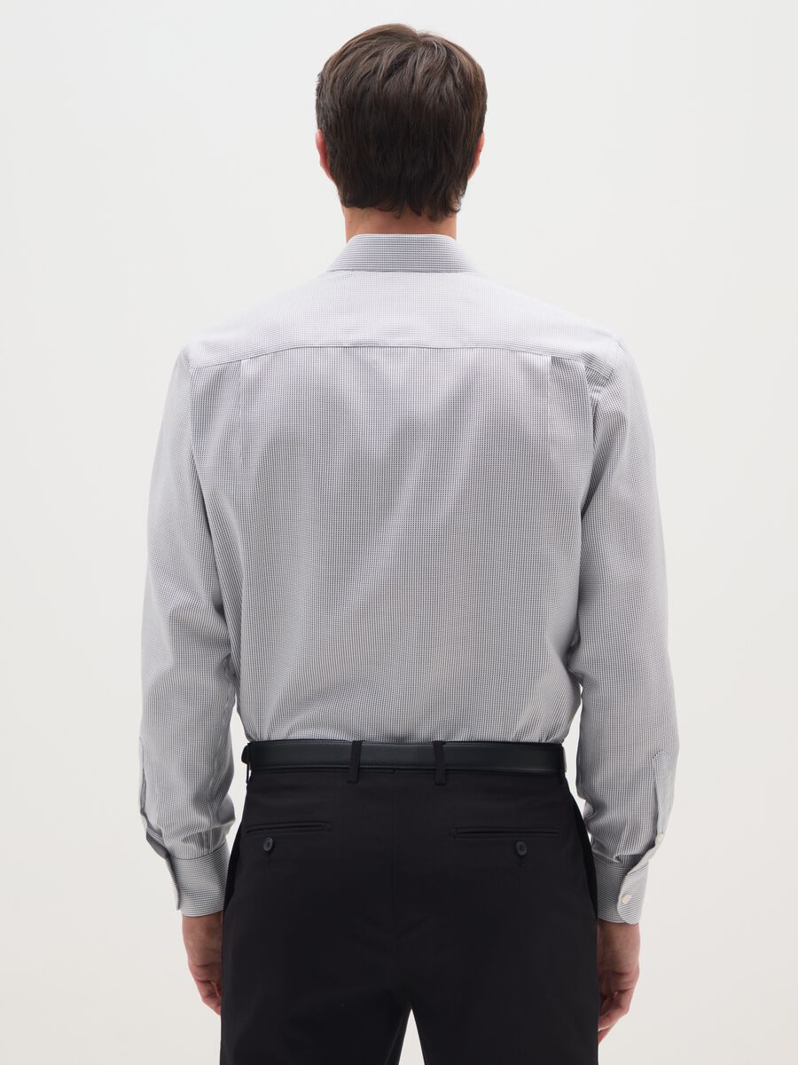 Camicia in puro cotone azzurra regular fit_1