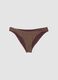 Brown stretch swim briefs with glitter-textured finish_4
