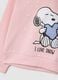 Girl's pink sweatshirt in cotton blend regular fit with print_3