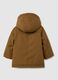 Brown parka with faux fur lining_1